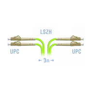 Патчкорд оптический LC/UPC-LC/UPC MM (OM5) Duplex 3 метра 2мм SNR SNR-PC-LC/UPC-MM5-DPX-3m (2, 0)