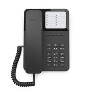 Телефон проводной Gigaset DESK400 черный S30054-H6538-S301